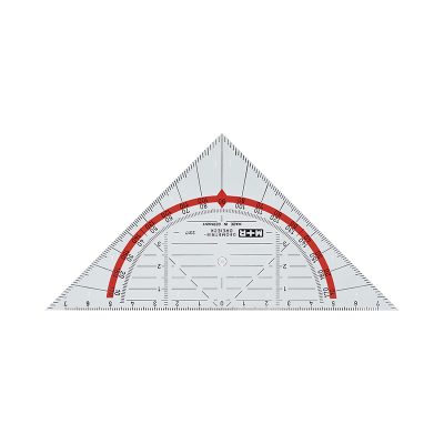 Stylex Geometriedreieck Set – 5 Stück, 16 Cm, Biegsam, Mit Farbiger Gradskala, Transparent